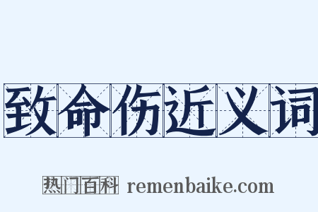 致命伤近义词是什么意思的图片